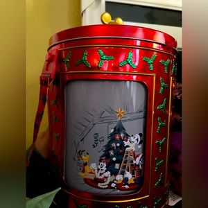 COPY - New Disney Holiday 2022 musical rotating tin  limited edition popcorn bu…